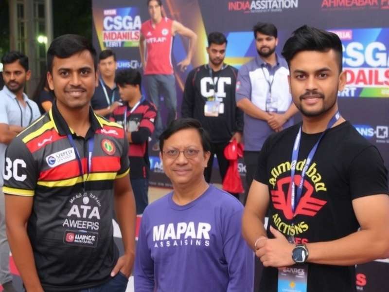 Intense competition among Indian gamers Indian players competing in Ahmedabad Assassins